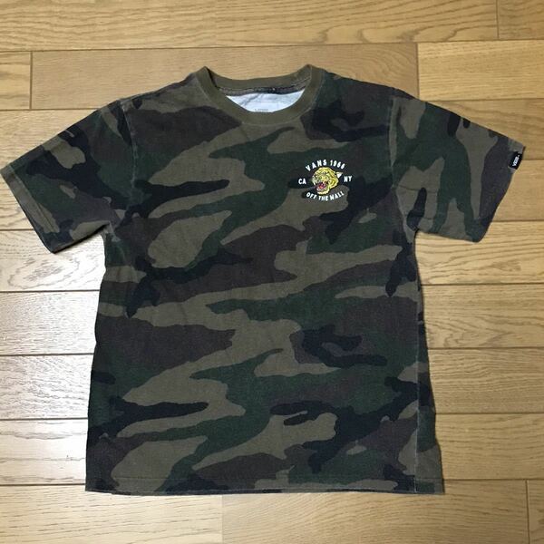 VANS KID’S SHORT SLEEVE T-SHIRTS size-S(着丈50身幅40) 中古 送料無料 NCNR