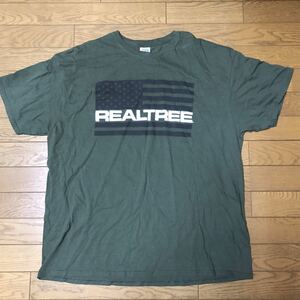 REALTREE MEN’S SHORT SLEEVE T-SHIRTS size-2XL(着丈75身幅64) 中古(美品) 送料無料 NCNR
