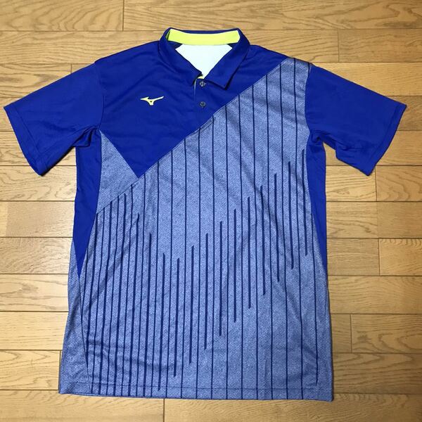 MIZUNO MEN’S SHORT SLEEVE GAME SHIRTS size-XL(着丈74身幅58) 中古(美品) 送料無料 NCNR