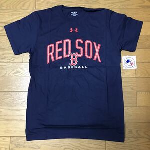 MLB BOSTON RED SOX MEN’S SHORT SLEEVE T-SHIRTS (UNDER ARMOUR) size-M(着丈71身幅51) 未使用(タグ付き) 送料無料 NCNR