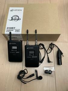 AZDEN UHF B型 ワイヤレスマイクロホンシステム トランスミッター 310BT 310UDR 35BT　セット【中古】