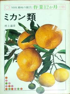 村上嘉彦著　　　「NHK趣味の園芸　作業12か月　ミカン類」　昭和53年発行　　　　管理番号20240103