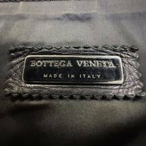 ボッテガヴェネタ BOTTEGA VENETA レザー トートバッグ ブラック 本革 チェーン ハンドバッグ ソフトレザー イタリア製 made in ITALY 希少_画像10