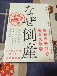 なぜ倒産　　平成倒産史編　　帝国データバンク　　東京商工リサーチ　　日経トップリーター