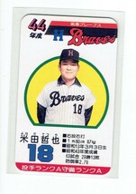 タカラプロ野球カードゲーム風　自作カード１枚(金米田哲也)_画像1