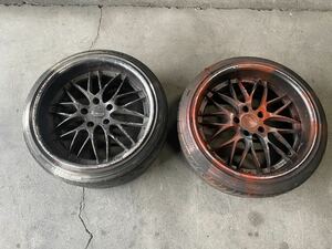 ジャンク！SSR VARDEN SPORT バーデンスポーツ Velbret ベルブレート 18インチ j数、オフセット不明　　5H PCD114.3 x2本SET 