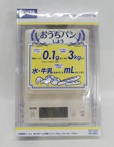 07●a129☆未使用品　タニタ　デジタルクッキングスケール　KD-320　ホワイト　最大計量3kg　最小表示0.1g　TANITA　現状＿4