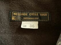 WEST RIDE ウエストライド ボーダーコート　サイズ36 USED品　 ハーレー　ショベルヘッド　パンヘッド　ナックルヘッド　トライアンフ_画像3