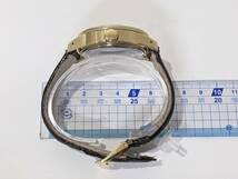 【4436】Folli Follieフォリフォリ クオーツ メンズ腕時計 ゴールドカラー 稼働品 WF8G036SD デイト_画像5