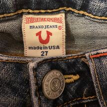 TRUE RELIGION ♯ 502 フレアジーンズ レディース W27 トゥルーレリジョン ブーツカット ベルボトム ダメージジーンズ ジーパン USA製_画像6