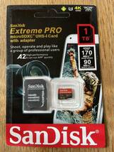 SanDisk Extreme PRO microSDXC 1TB新品未開封　海外パッケージ品_画像1