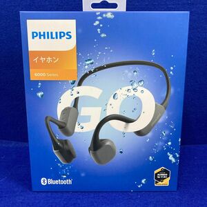 新品★PHILIPS (フィリップス) 骨伝導 ワイヤレスヘッドホン TAA6606BK/11 IP67防水防塵 Bluetooth ジョギング用ライト付 6000series