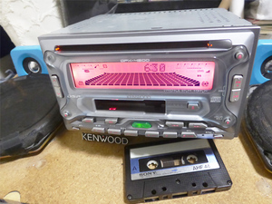 KENWOOD DPX-4200　＜2DIN CD/TAPE＞ 動作良好！ＣＤレンズ・カセットテープヘッド、クリーニング済！