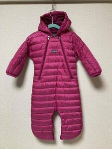 Patagonia kids ダウンジャケット パデッド スノー ジャンプ スーツ 6M ロンパース キッズ オールインワン パタゴニア ダウン 雪遊び