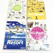Wii はじめてのWii Wiiスポーツリゾート Wiiパーティ Wiiミュージック セット　※動作未確認・清掃済 ４本まで同梱可_画像1
