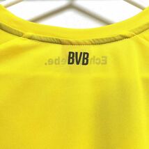 サッカーゲームシャツ☆L☆ボルシア・ドルトムント☆丸首☆黄色☆2014～2015年版モデル_画像8
