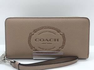 新品　COACH コーチ長財布　ヘリテージ　ロングストラップウォレット