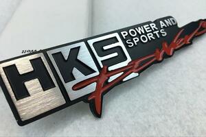 再入荷！【42×136mm】厚みのある HKS エンブレム ステッカー B 