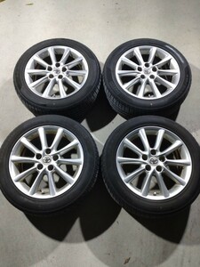 ACR50W エスティマ 純正アルミホイール 17×7J オフ50 5穴 PCD114.3 ピレリ P7エボ パフォーマンス 215/55-17 9.5分山 2020年製