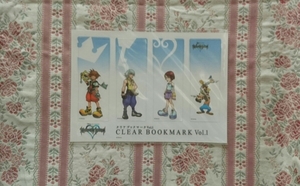  Kingdom Hearts clear book Mark Vol.1liksola kai li Goofy Donald book mark 