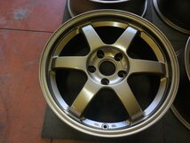 RAYS (レイズ)TE37 17×7.5J PCD114.3 5H +37(実測) ハブ73♪ホイールのみ4本♪FORGED 鍛造　軽量♪塗装歴あり R601W54_画像7