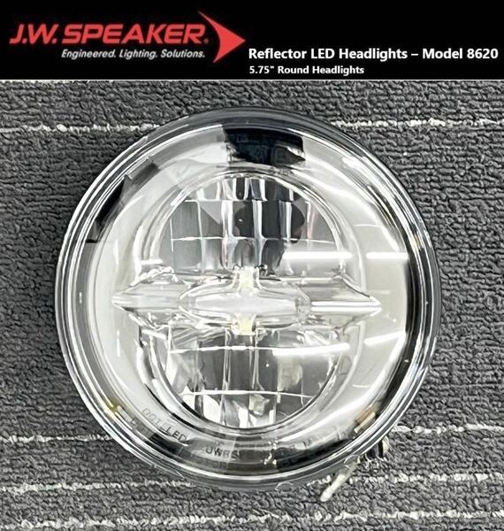 《HD428》J.W.SPEAKER ハーレーダビッドソン 5-3/4インチ LED ヘッドライト 553011 極上品