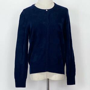 Z0750 ★新品 タグ付★ 美品 A.P.C. アー・ペー・セー メンズ ウール100％ ニットカーディガン XSサイズ ネイビー 万能 きれいめ USED 古着の画像1