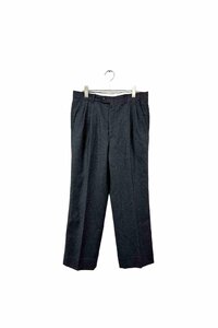 90's BALLY charcoal gray wool slacks バリー スラックス ボトムス チャコールグレー サイズ48 ヴィンテージ 6