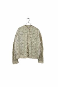 Made in THE U.K. st michael aran knit cardigan セントマイケル アランニットカーディガン セーター ホワイト サイズ18 ヴィンテージ 8