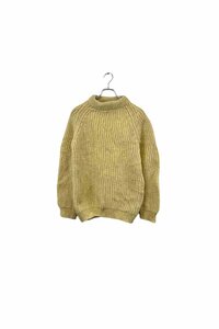 Made in ENGLAND lambs wool sweater 長袖セーター ラムズウール ライトイエロー トップス レディース ヴィンテージ 6