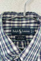 90's Ralph Lauren BLAIRE check shirt ラルフローレン BD長袖シャツ チェック柄 サイズM ヴィンテージ ネ_画像3