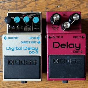 BOSS Delay DM-2/Digital Delay DD-3 ボス ディレイ アナログディレイ デジタルディレイ 日本製　