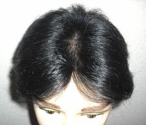  person wool 22X20. man part wig ..ue-b cut adjusted .,