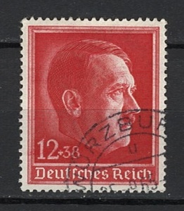 ドイツ Deutsches Reich 総統49歳誕生日 使用済切手 1938年 Mi 664