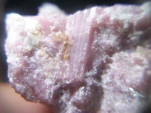 ブラジル　ピンクトルマリン　桃色電気石　母石付き　一部宝石質　柱状結晶数本　定型外発送