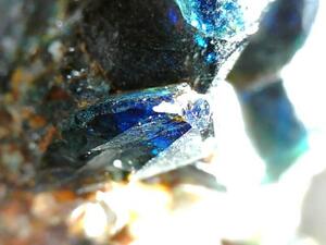 カナダ　ユーコン　宝石質　天藍石　ラズライト　幻想的なダークブルー　菱鉄鉱　シデライト　ハイグレード　定型外発送