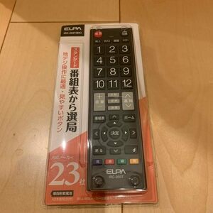 【中古】ELPA 汎用テレビリモコン IRC-203T（BK）（ブラック）