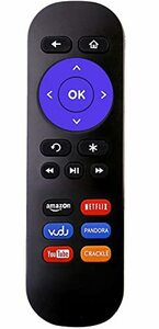 【中古】USARMT 交換用リモコン Roku Player LT HD XD XS 1 2 3 4用 Roku Stick HDMI TVには非対