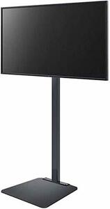 【中古】ポータブル TV スタンド 背の高い TV スタンド 65 インチ TV コーナー ユニット用 ブラック 調節可能 高耐久 スイベル ユニバ