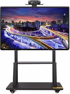 【中古】モバイルテレビスタンド ローリングテレビスタンド ポータブルテレビスタンド LCD LED フラットスクリーンパネル ホイール付き モ