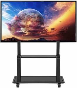 【中古】モバイル TV スタンド ローリング TV スタンド キャスターと収納付き 55/95 インチ プラズマ/LCD/LED OLED フラット