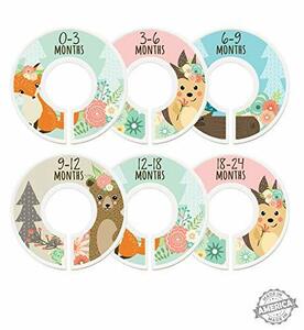 【中古】Modish Labels Baby Nursery Closet Dividers, Closet Organizers, Nursery