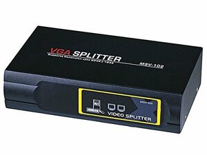 【中古】Monoprice 2ウェイ SVGA VGA スプリッター アンプ 乗算器 400 MHz - ブラック (ロゴなし)
