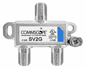 【中古】CommScope SV2G HomeConnect 2ウェイ 同軸ケーブルスプリッター 5-1002 MHz CATV 120 dB 75