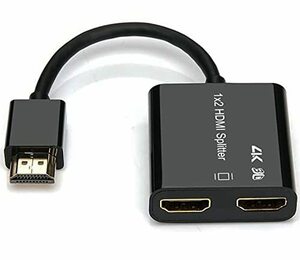 【中古】エンシグイヤー HDMI スプリッター 4K@60hz、HDCP2.3、PC、Blu-Ray、DVDプレーヤー、HDTVなど用 4K 3D