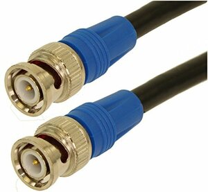 【中古】mycablemart 15?ft 6?g-sdi ( 4?K )、BNC同軸ケーブルrg6?/ 18awgオスtoオス、ニッケルメッキ