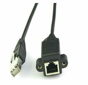 【中古】(10 個) RJ45 オスから RJ45 メス LAN 延長アダプタケーブル 30cm