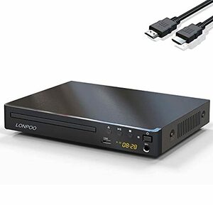 【中古】LONPOO 1080P HD Blu-ray DVDプレーヤー HDMI & AV & 同軸出力 / USB再生 / ドルビー&DTS /
