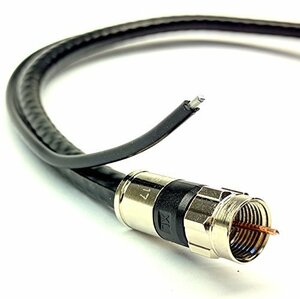 【中古】PHAT SATELLITE INTL 55フィート 純銅RG6 直接埋設地下埋設 18AWG 75オーム 同軸ケーブル 17AWG メッセ