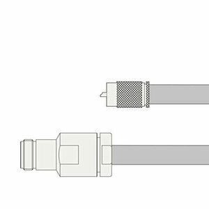 【中古】同軸ケーブル 10D2V MP-NJ (NJ-MP) 15m (インピーダンス:50Ω) 10D-2V 加工製作品 ツリービレッジ